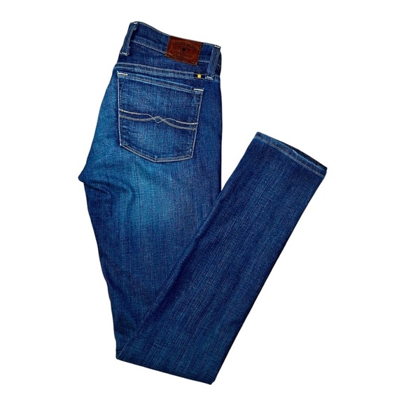 Lucky Brand Charlie Skinny Blue Jeans, Size 2/26 Regular In Excellent Condition - Picture 3 of 10